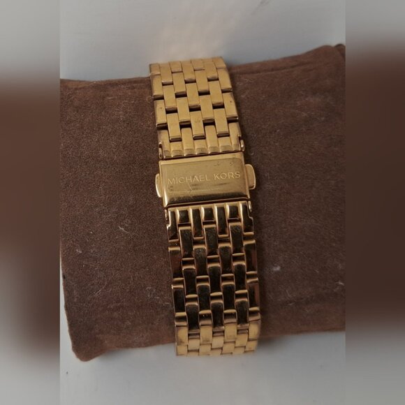 Michael Kors Darci Three-Hand Rose Gold-Tone Women's Watch MK3192 Quartz 7 Inch - Picture 4 of 16